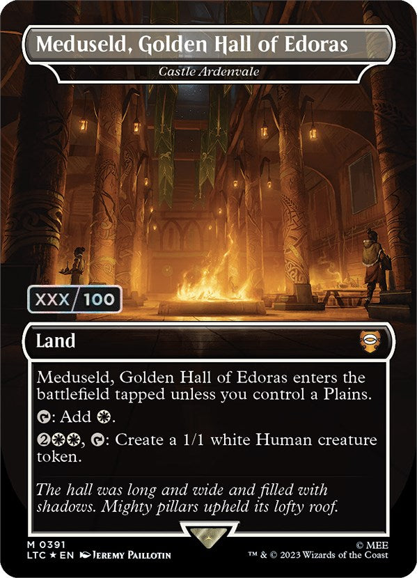 Meduseld, Golden Hall of Edoras - Castle Ardenvale (Borderless) (Serialized) [The Lord of the Rings: Tales of Middle-Earth Commander] | Multizone: Comics And Games