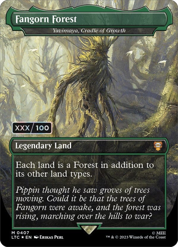 Fangorn Forest - Yavimaya, Cradle of Growth (Serialized) [The Lord of the Rings: Tales of Middle-Earth Commander] MTG Single Magic: The Gathering  | Multizone: Comics And Games