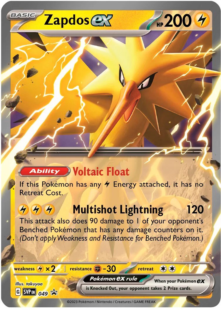 Zapdos ex (049) [Scarlet & Violet: Black Star Promos] | Multizone: Comics And Games