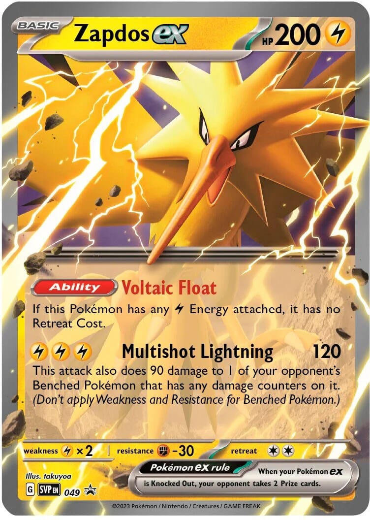 Zapdos ex (049) [Scarlet & Violet: Black Star Promos] Pokemon Single Pokémon  | Multizone: Comics And Games