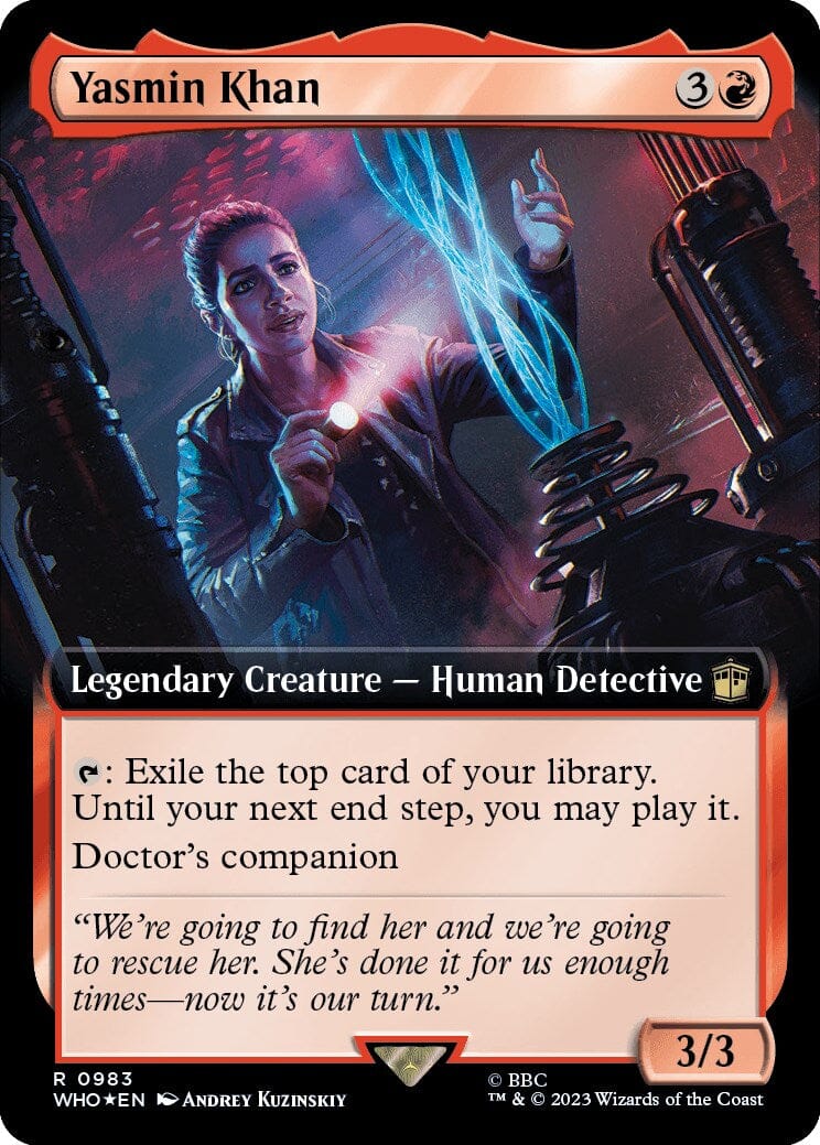Yasmin Khan (Extended Art) (Surge Foil) [Doctor Who] MTG Single Magic: The Gathering  | Multizone: Comics And Games