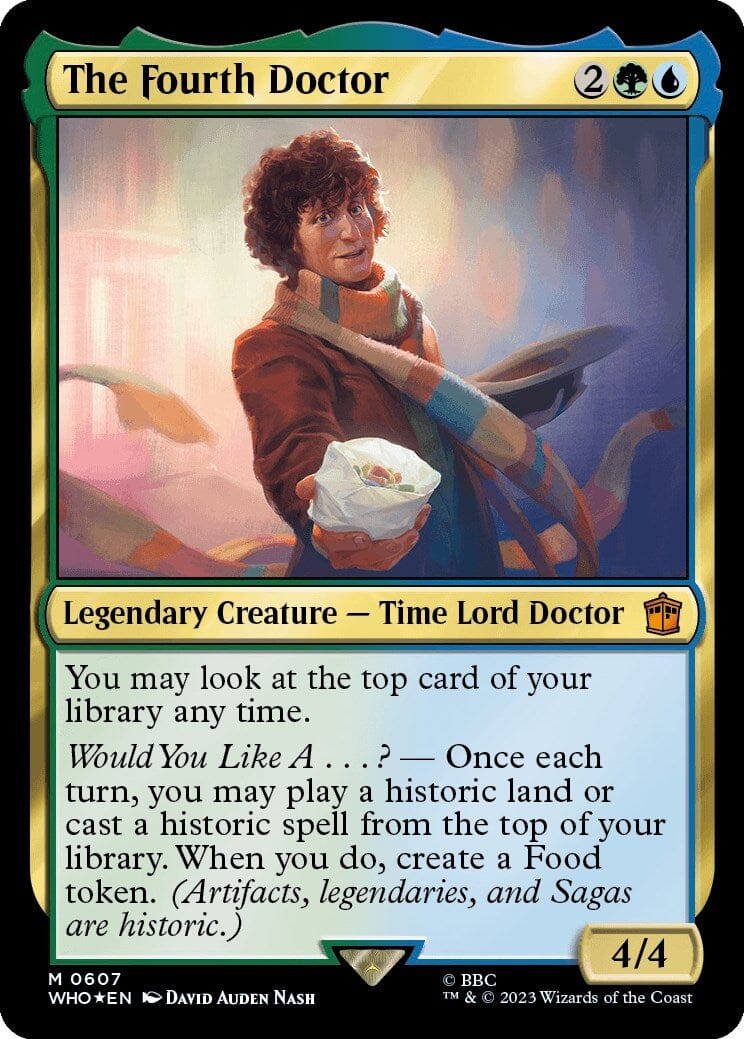 The Fourth Doctor (Surge Foil) [Doctor Who] MTG Single Magic: The Gathering  | Multizone: Comics And Games