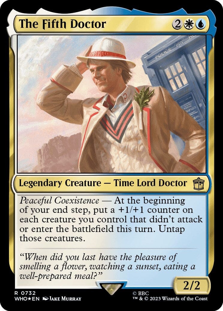 The Fifth Doctor (Surge Foil) [Doctor Who] MTG Single Magic: The Gathering  | Multizone: Comics And Games