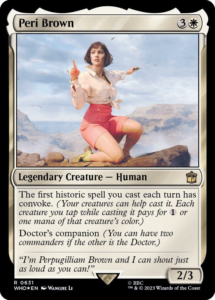 Peri Brown (Surge Foil) [Doctor Who] MTG Single Magic: The Gathering  | Multizone: Comics And Games