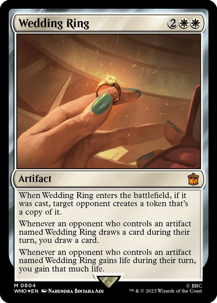 Wedding Ring (Surge Foil) [Doctor Who] MTG Single Magic: The Gathering  | Multizone: Comics And Games