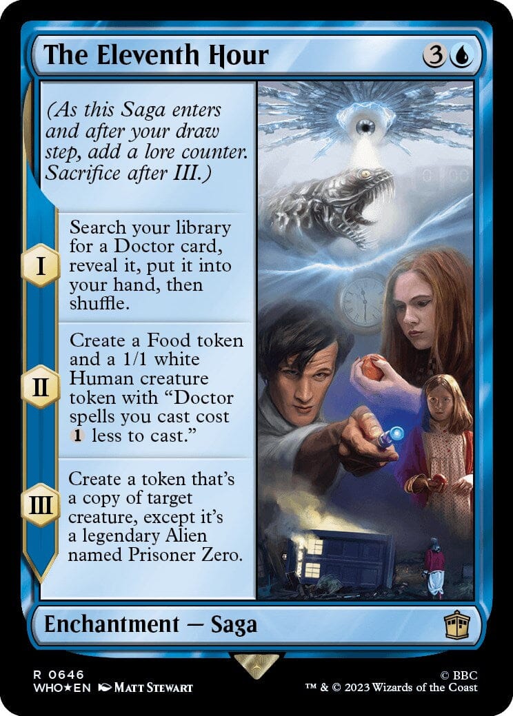 The Eleventh Hour (Surge Foil) [Doctor Who] MTG Single Magic: The Gathering  | Multizone: Comics And Games