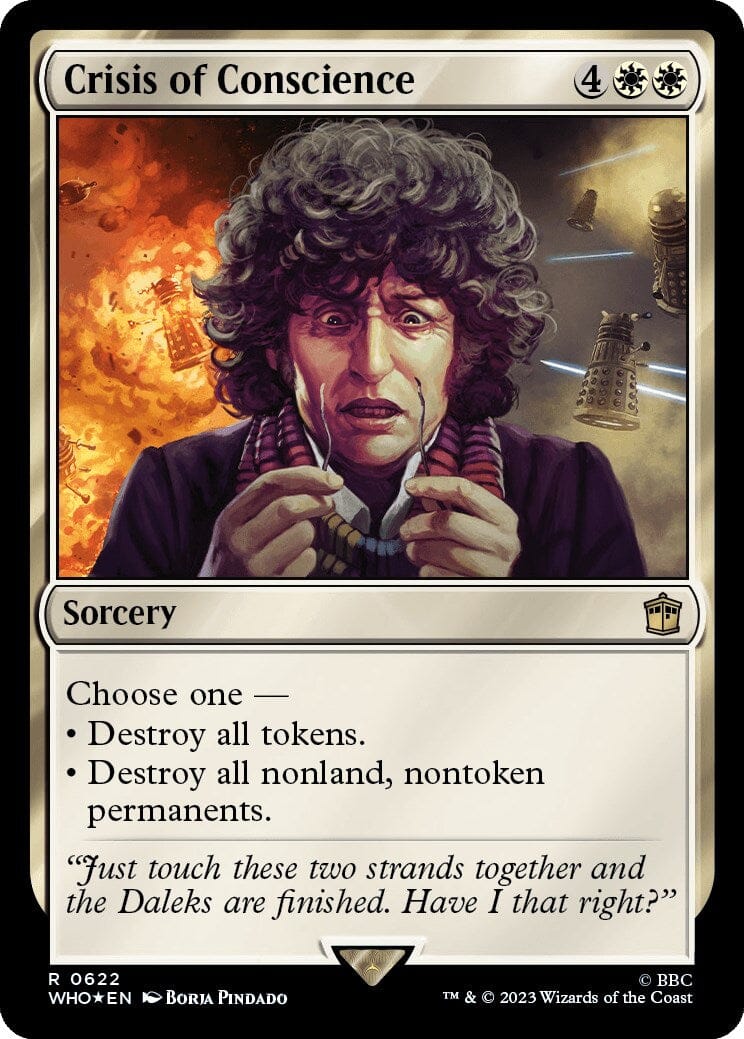Crisis of Conscience (Surge Foil) [Doctor Who] MTG Single Magic: The Gathering  | Multizone: Comics And Games
