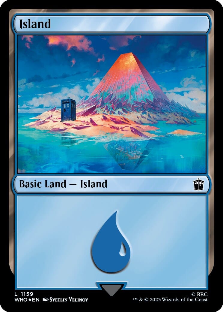 Island (1159) (Surge Foil) [Doctor Who] MTG Single Magic: The Gathering  | Multizone: Comics And Games