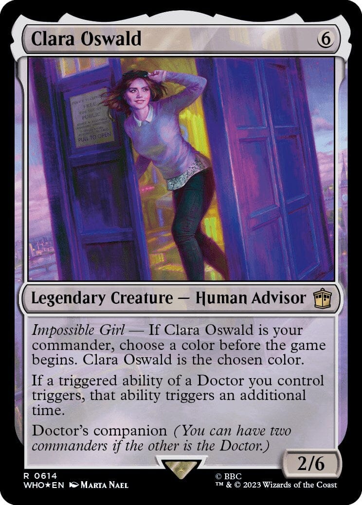 Clara Oswald (Surge Foil) [Doctor Who] MTG Single Magic: The Gathering  | Multizone: Comics And Games