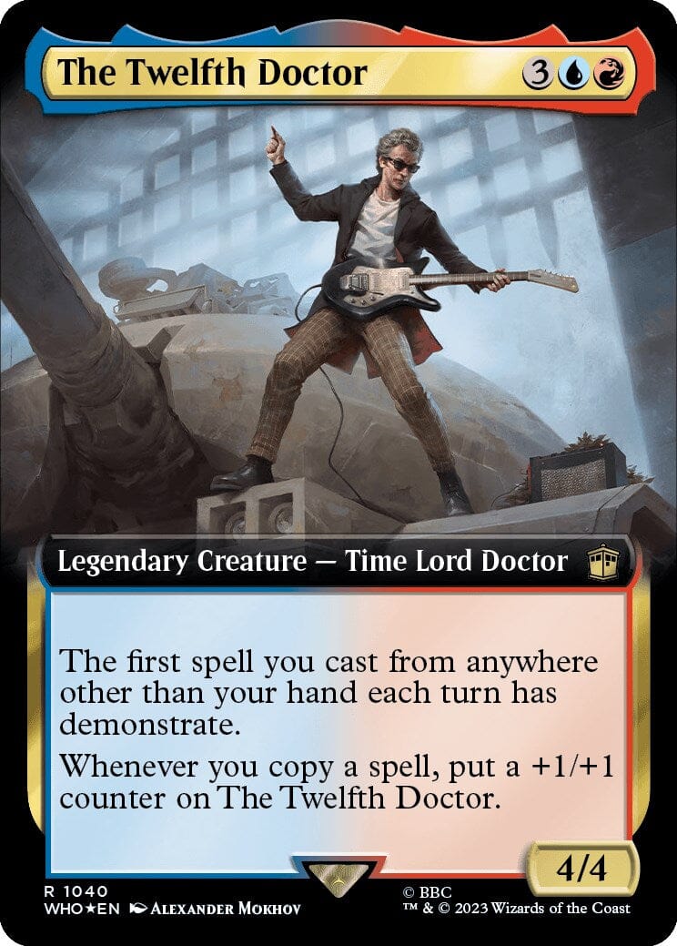 The Twelfth Doctor (Extended Art) (Surge Foil) [Doctor Who] MTG Single Magic: The Gathering  | Multizone: Comics And Games
