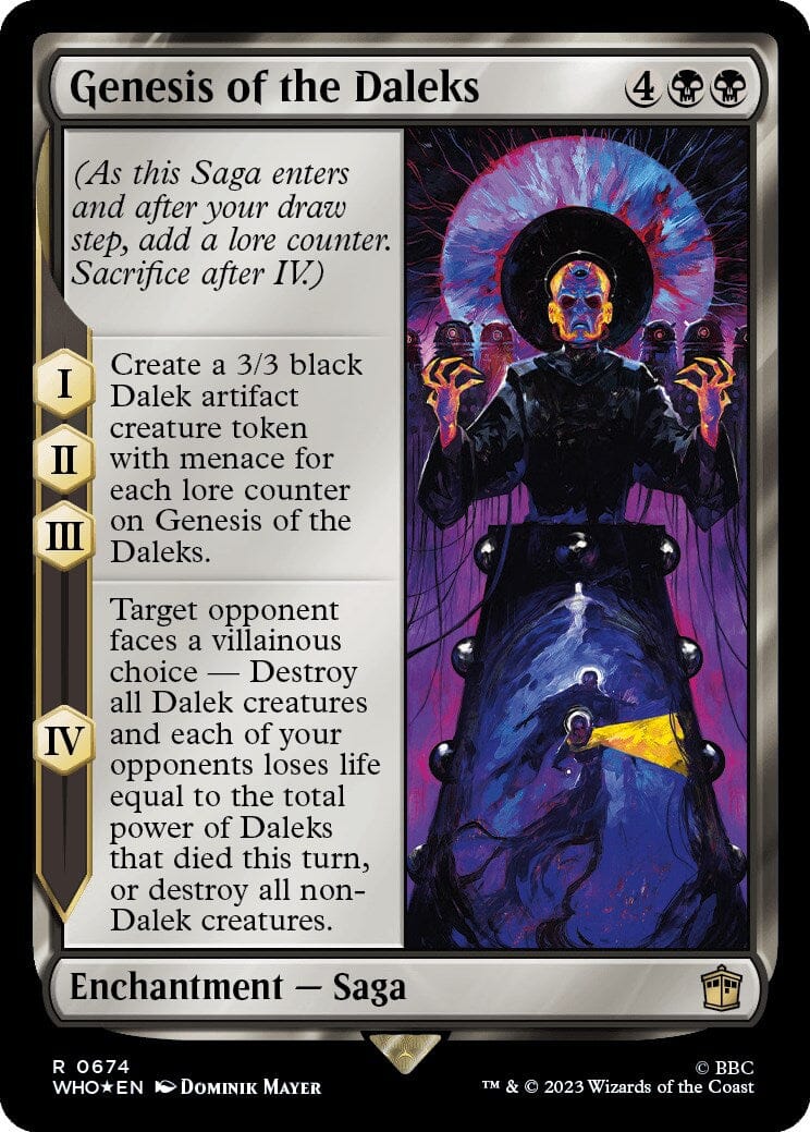 Genesis of the Daleks (Surge Foil) [Doctor Who] MTG Single Magic: The Gathering  | Multizone: Comics And Games