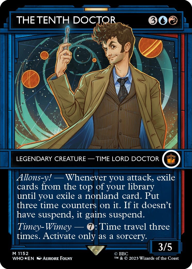 The Tenth Doctor (Showcase) (Surge Foil) [Doctor Who] MTG Single Magic: The Gathering  | Multizone: Comics And Games