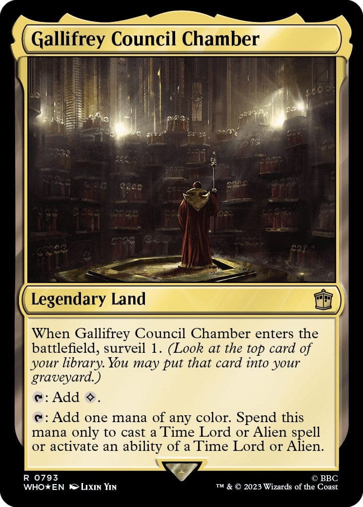 Gallifrey Council Chamber (Surge Foil) [Doctor Who] MTG Single Magic: The Gathering  | Multizone: Comics And Games
