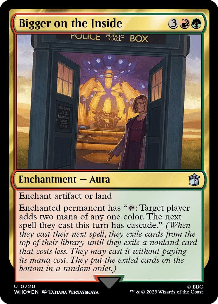 Bigger on the Inside (Surge Foil) [Doctor Who] MTG Single Magic: The Gathering  | Multizone: Comics And Games