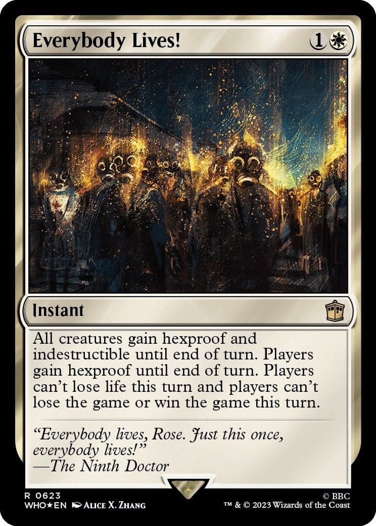 Everybody Lives! (Surge Foil) [Doctor Who] MTG Single Magic: The Gathering  | Multizone: Comics And Games