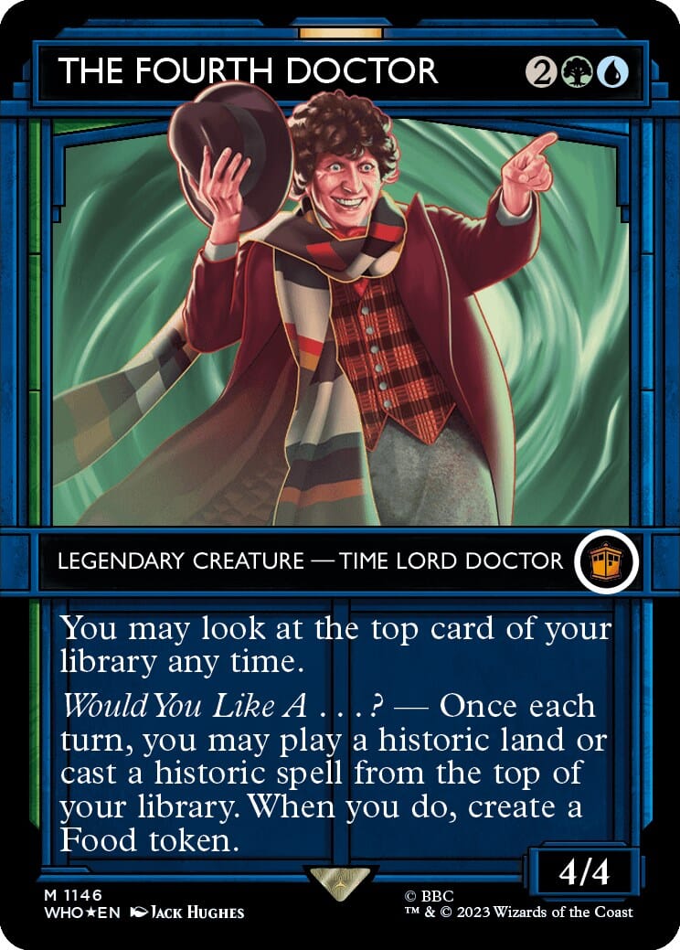The Fourth Doctor (Showcase) (Surge Foil) [Doctor Who] MTG Single Magic: The Gathering  | Multizone: Comics And Games