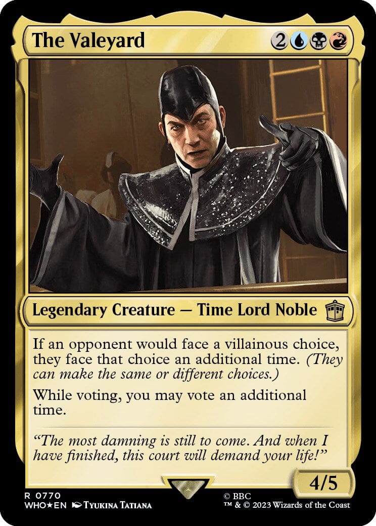 The Valeyard (Surge Foil) [Doctor Who] MTG Single Magic: The Gathering  | Multizone: Comics And Games
