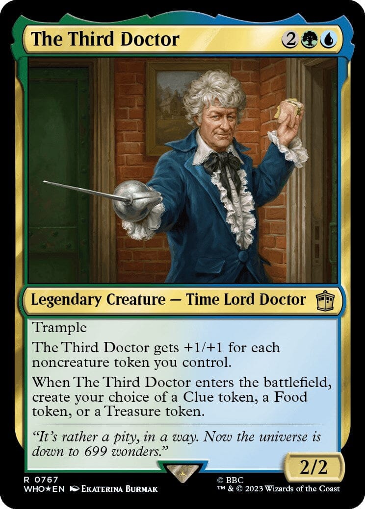 The Third Doctor (Surge Foil) [Doctor Who] MTG Single Magic: The Gathering  | Multizone: Comics And Games