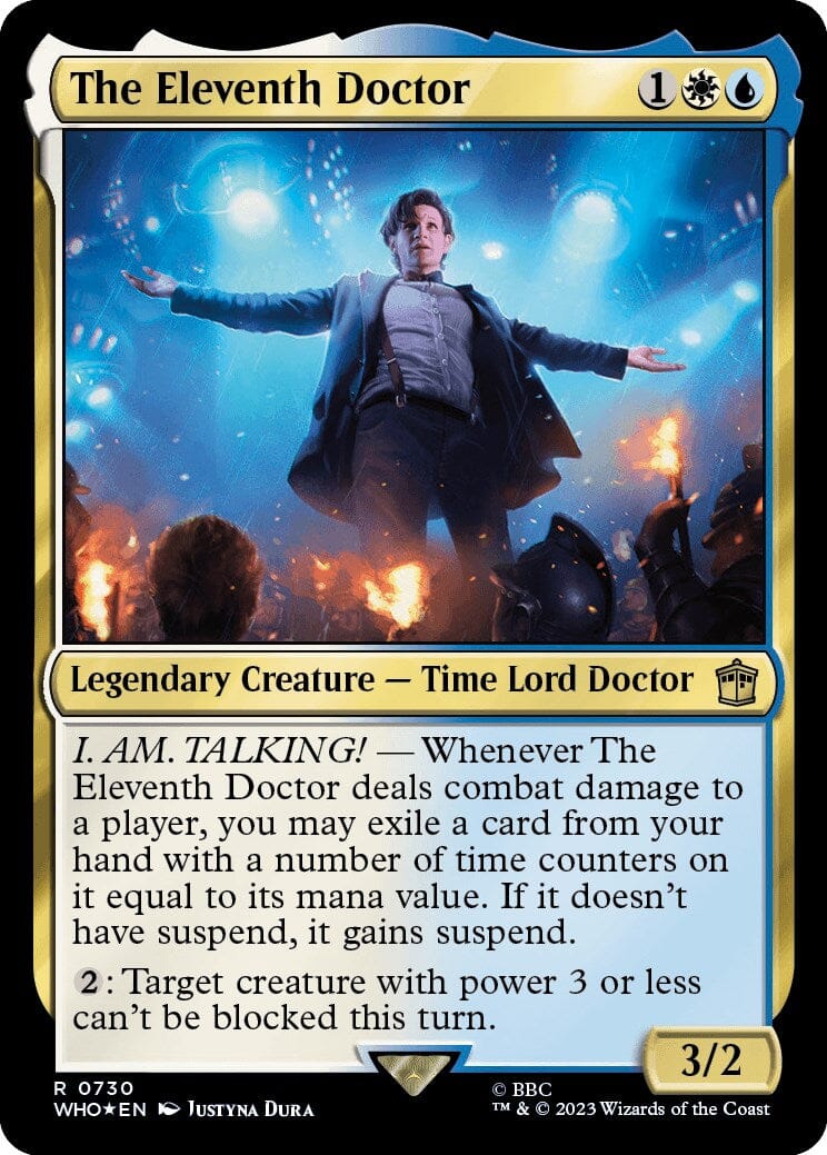 The Eleventh Doctor (Surge Foil) [Doctor Who] MTG Single Magic: The Gathering  | Multizone: Comics And Games