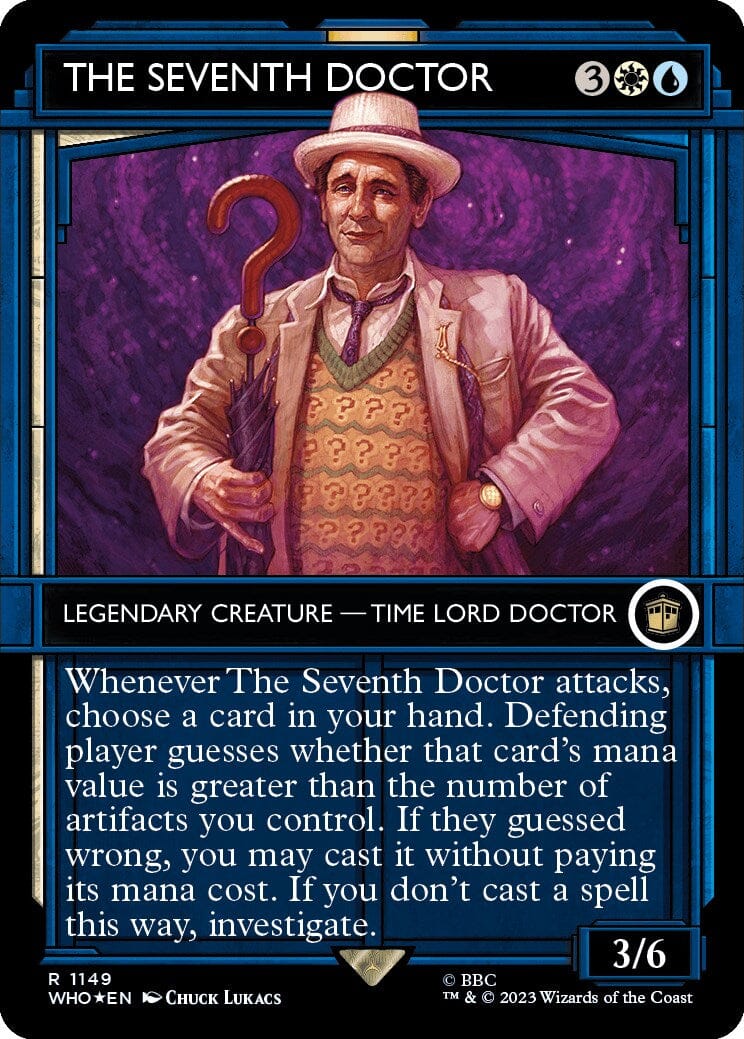 The Seventh Doctor (Showcase) (Surge Foil) [Doctor Who] MTG Single Magic: The Gathering  | Multizone: Comics And Games