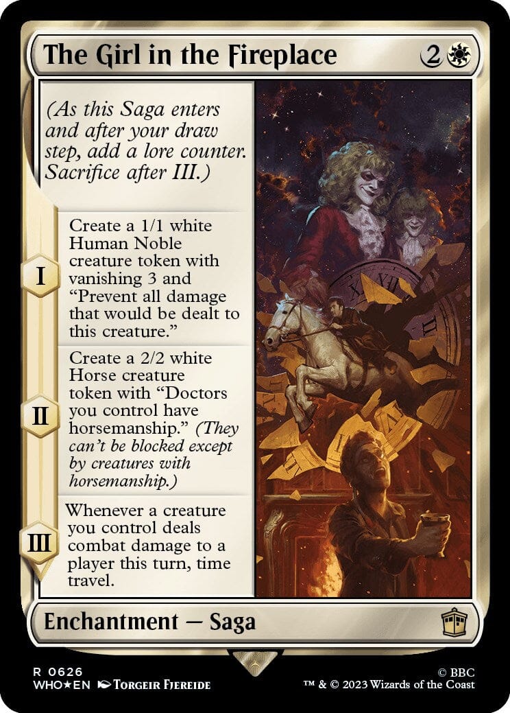 The Girl in the Fireplace (Surge Foil) [Doctor Who] MTG Single Magic: The Gathering  | Multizone: Comics And Games