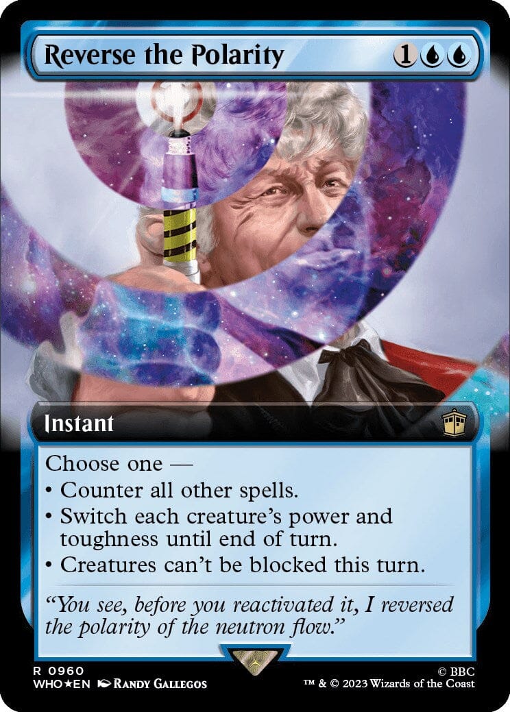 Reverse the Polarity (Extended Art) (Surge Foil) [Doctor Who] MTG Single Magic: The Gathering  | Multizone: Comics And Games
