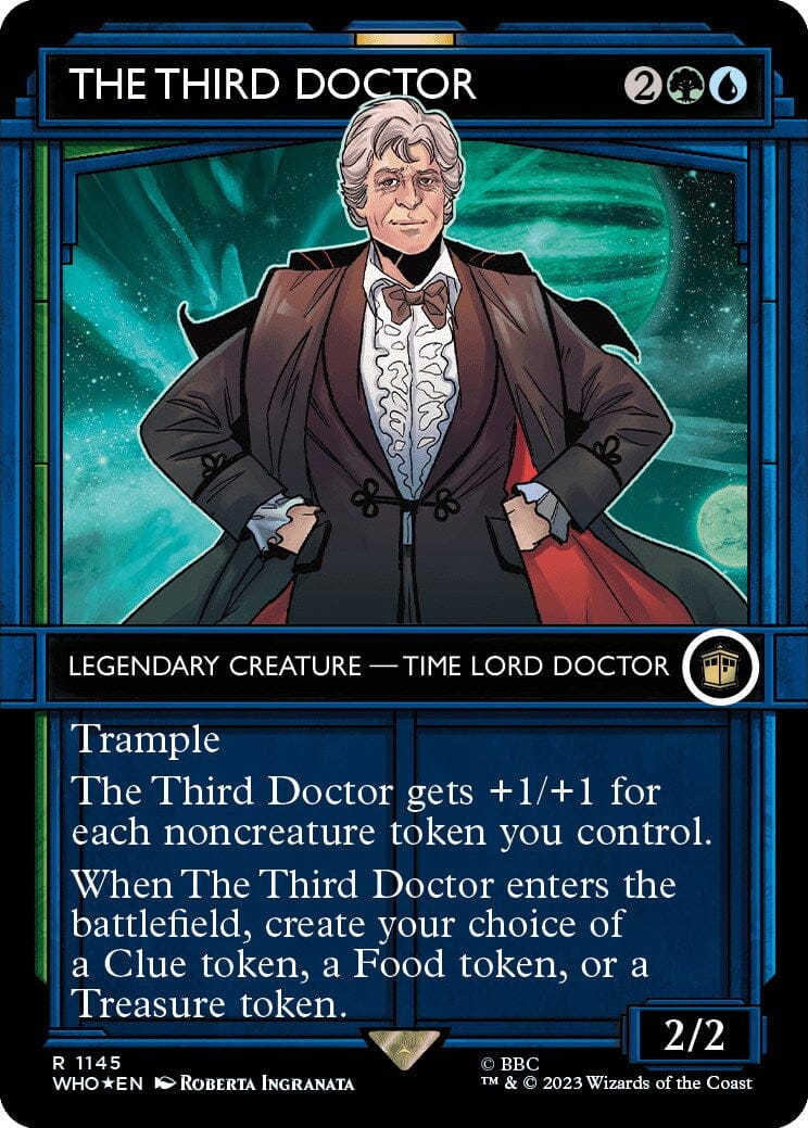 The Third Doctor (Showcase) (Surge Foil) [Doctor Who] MTG Single Magic: The Gathering  | Multizone: Comics And Games