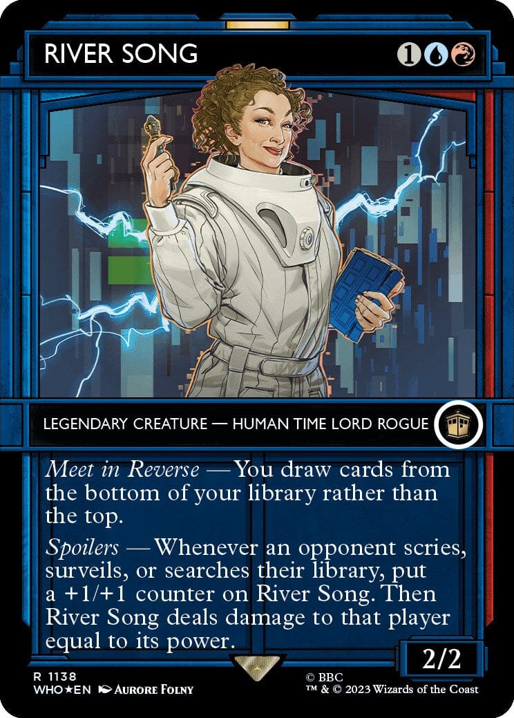 RIVER SONG (Showcase) (Surge Foil) [Doctor Who] MTG Single Magic: The Gathering  | Multizone: Comics And Games