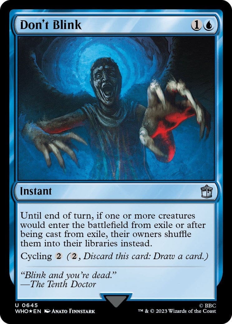 Don't Blink (Surge Foil) [Doctor Who] MTG Single Magic: The Gathering  | Multizone: Comics And Games