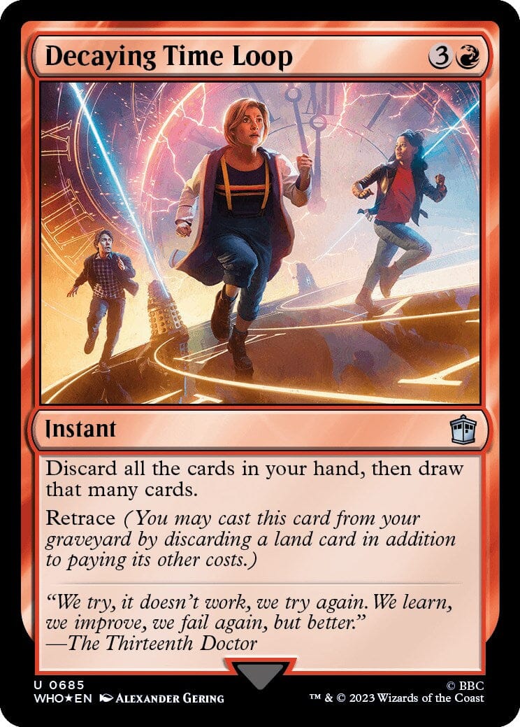 Decaying Time Loop (Surge Foil) [Doctor Who] MTG Single Magic: The Gathering  | Multizone: Comics And Games