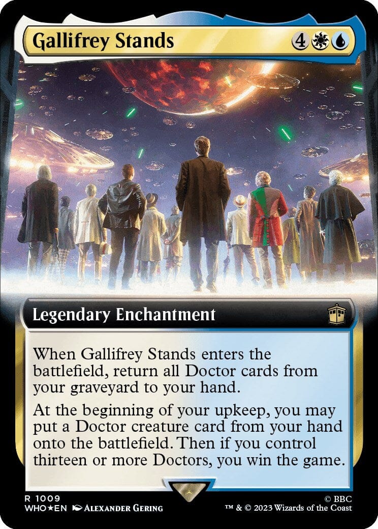 Gallifrey Stands (Extended Art) (Surge Foil) [Doctor Who] MTG Single Magic: The Gathering  | Multizone: Comics And Games