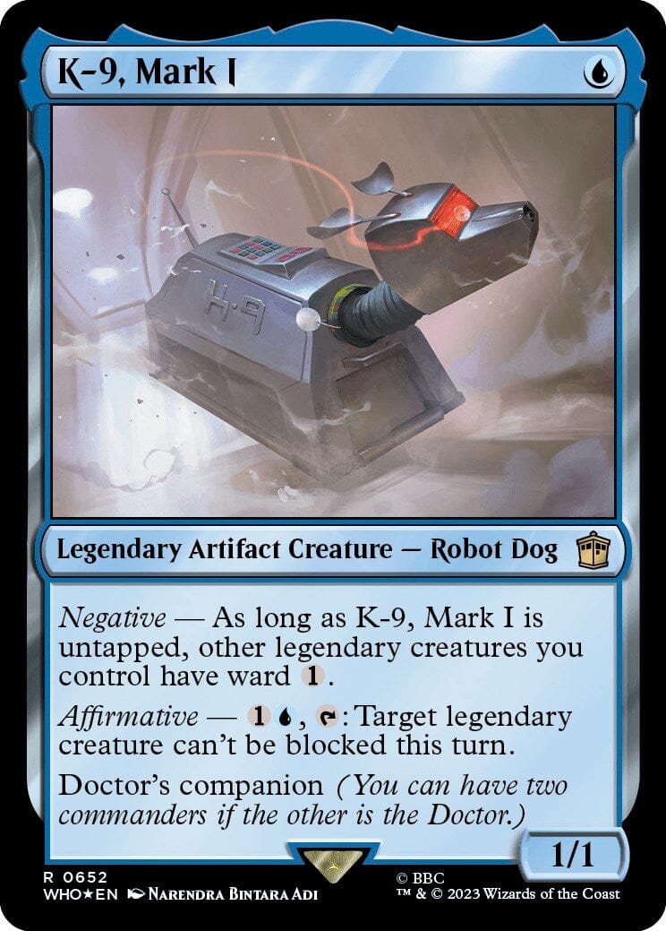 K-9, Mark I (Surge Foil) [Doctor Who] MTG Single Magic: The Gathering  | Multizone: Comics And Games