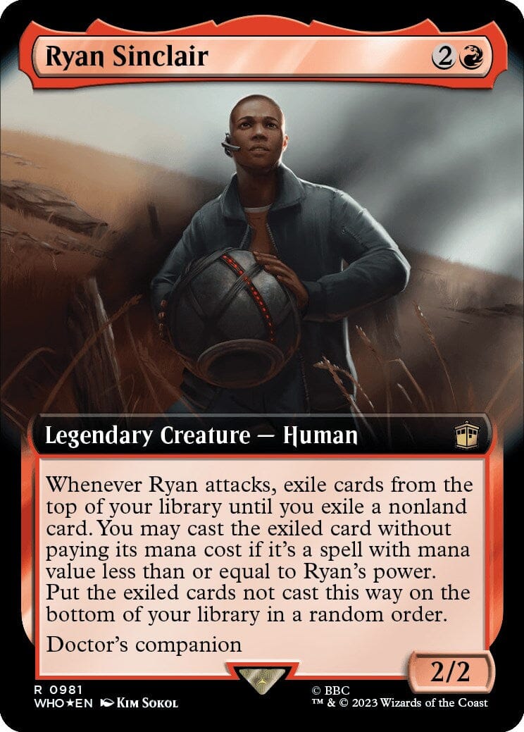 Ryan Sinclair (Extended Art) (Surge Foil) [Doctor Who] MTG Single Magic: The Gathering  | Multizone: Comics And Games