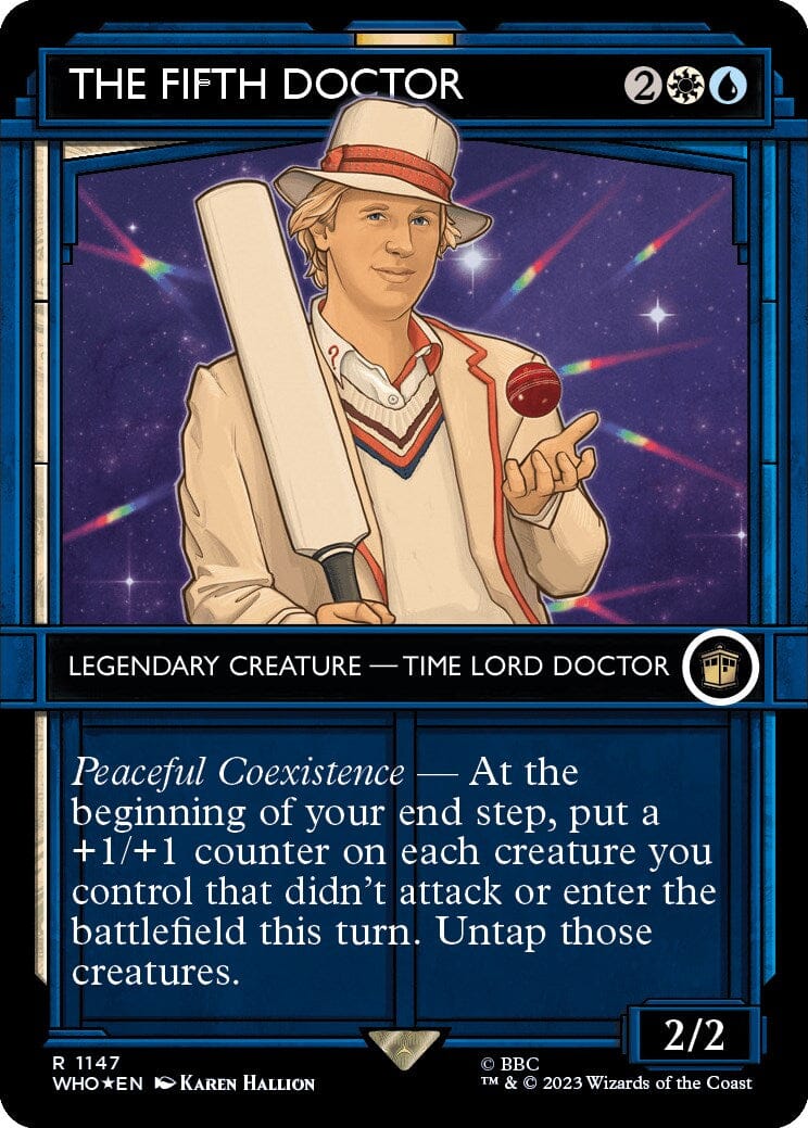 The Fifth Doctor (Showcase) (Surge Foil) [Doctor Who] MTG Single Magic: The Gathering  | Multizone: Comics And Games