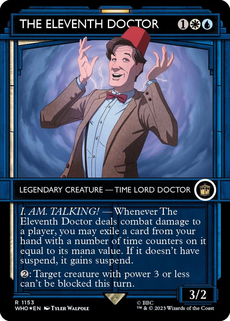 The Eleventh Doctor (Showcase) (Surge Foil) [Doctor Who] MTG Single Magic: The Gathering  | Multizone: Comics And Games