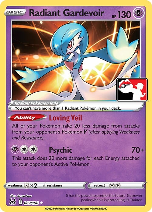 Radiant Gardevoir (069/196) [Prize Pack Series Three] Pokemon Single Pokémon  | Multizone: Comics And Games