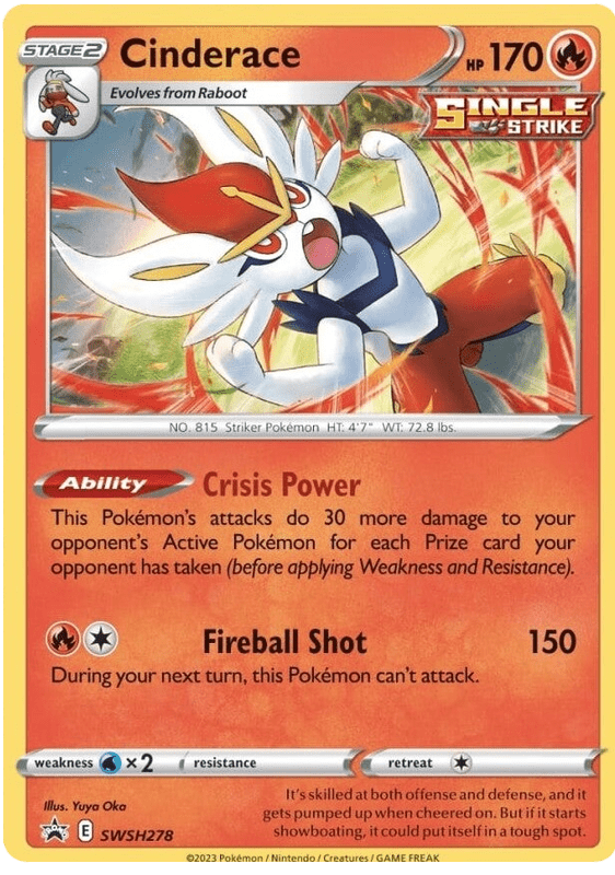 Cinderace (SWSH278) [Sword & Shield: Black Star Promos] Pokemon Single Pokémon  | Multizone: Comics And Games