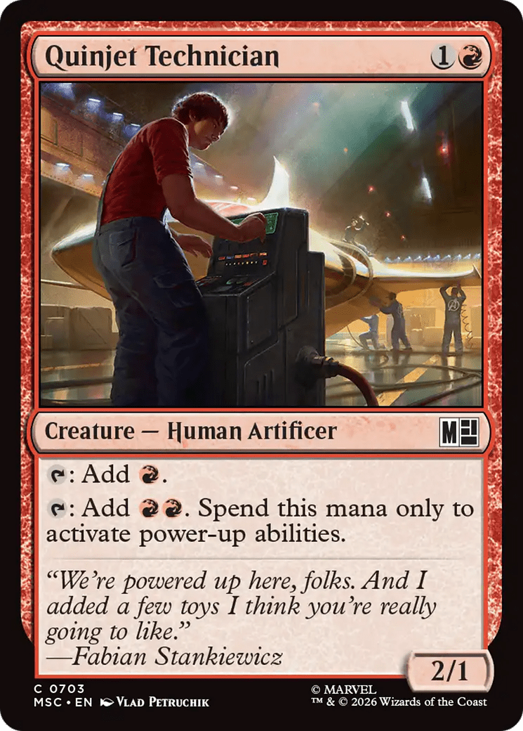 Quinjet Technician [Marvel Super Heroes Commander] MTG Single Magic: The Gathering  | Multizone: Comics And Games