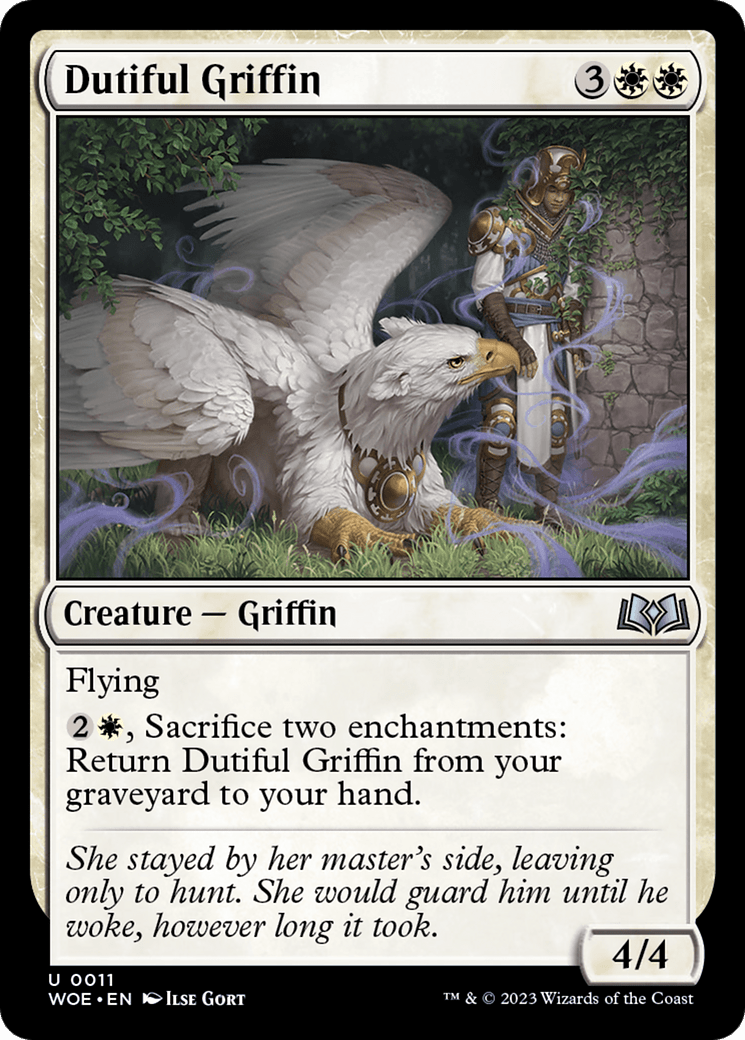 Dutiful Griffin [Wilds of Eldraine] MTG Single Magic: The Gathering  | Multizone: Comics And Games