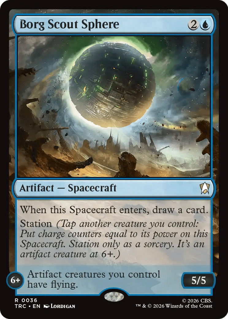 Borg Scout Sphere (Surge Foil) [Star Trek Commander] MTG Single Magic: The Gathering  | Multizone: Comics And Games