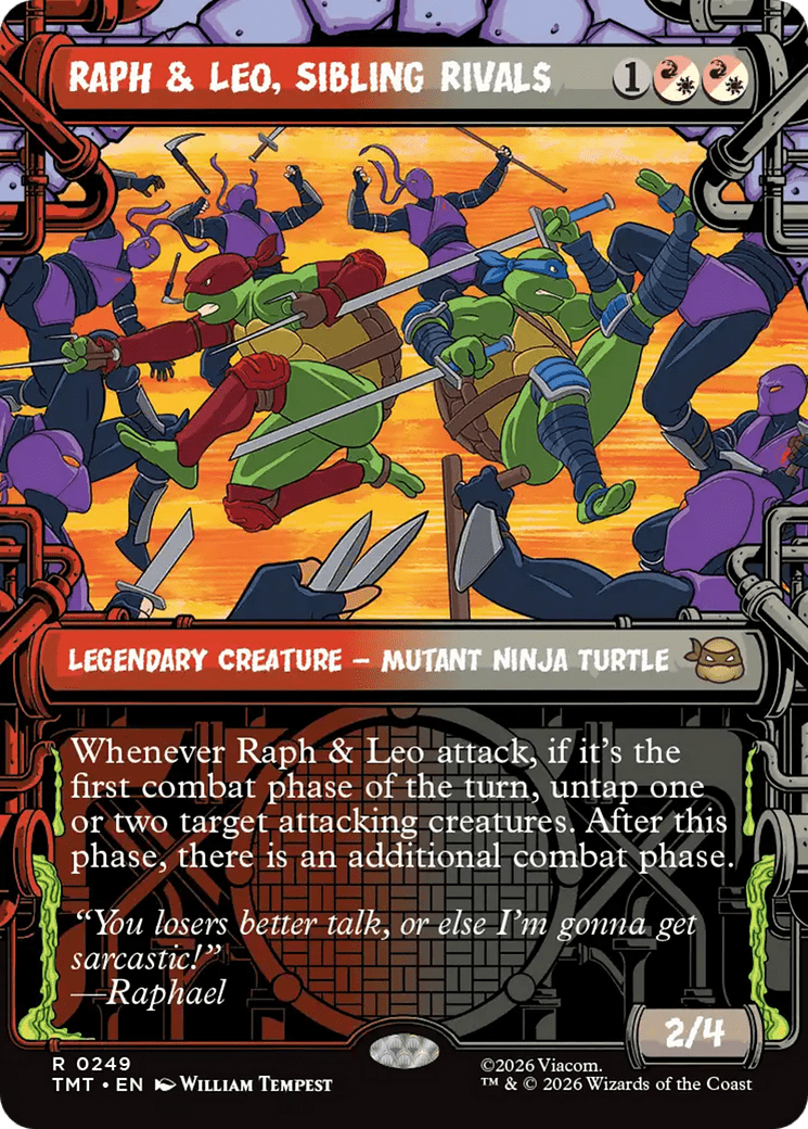 Raph & Leo, Sibling Rivals (Showcase) [Teenage Mutant Ninja Turtles] MTG Single Magic: The Gathering  | Multizone: Comics And Games