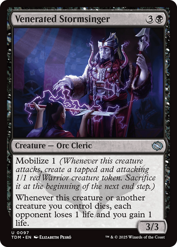 Venerated Stormsinger [Tarkir: Dragonstorm] MTG Single Magic: The Gathering  | Multizone: Comics And Games