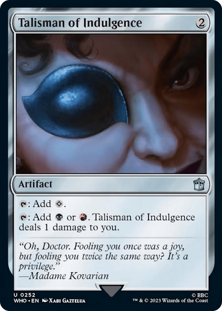 Talisman of Indulgence [Doctor Who] MTG Single Magic: The Gathering  | Multizone: Comics And Games