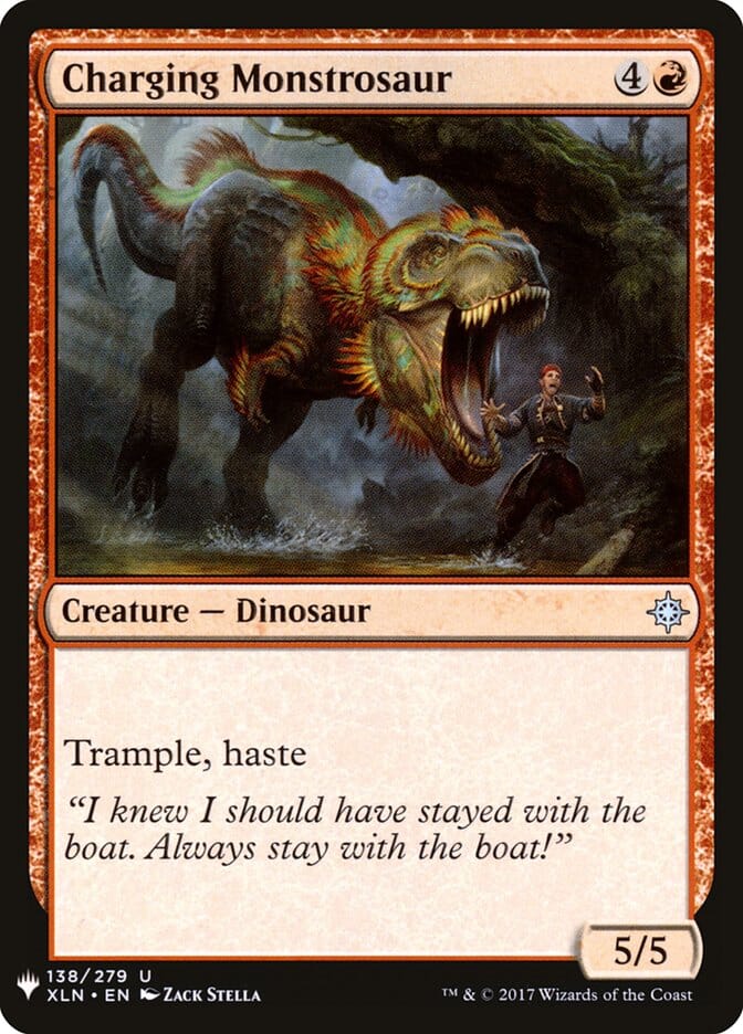 Charging Monstrosaur [Mystery Booster] MTG Single Magic: The Gathering  | Multizone: Comics And Games