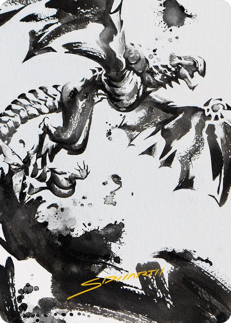 Quicksilver Fisher Art Card (Gold-Stamped Signature) [Phyrexia: All Will Be One Art Series] MTG Single Magic: The Gathering  | Multizone: Comics And Games