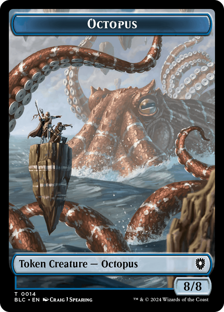 Octopus // Rabbit Double-Sided Token [Bloomburrow Commander Tokens] MTG Single Magic: The Gathering  | Multizone: Comics And Games