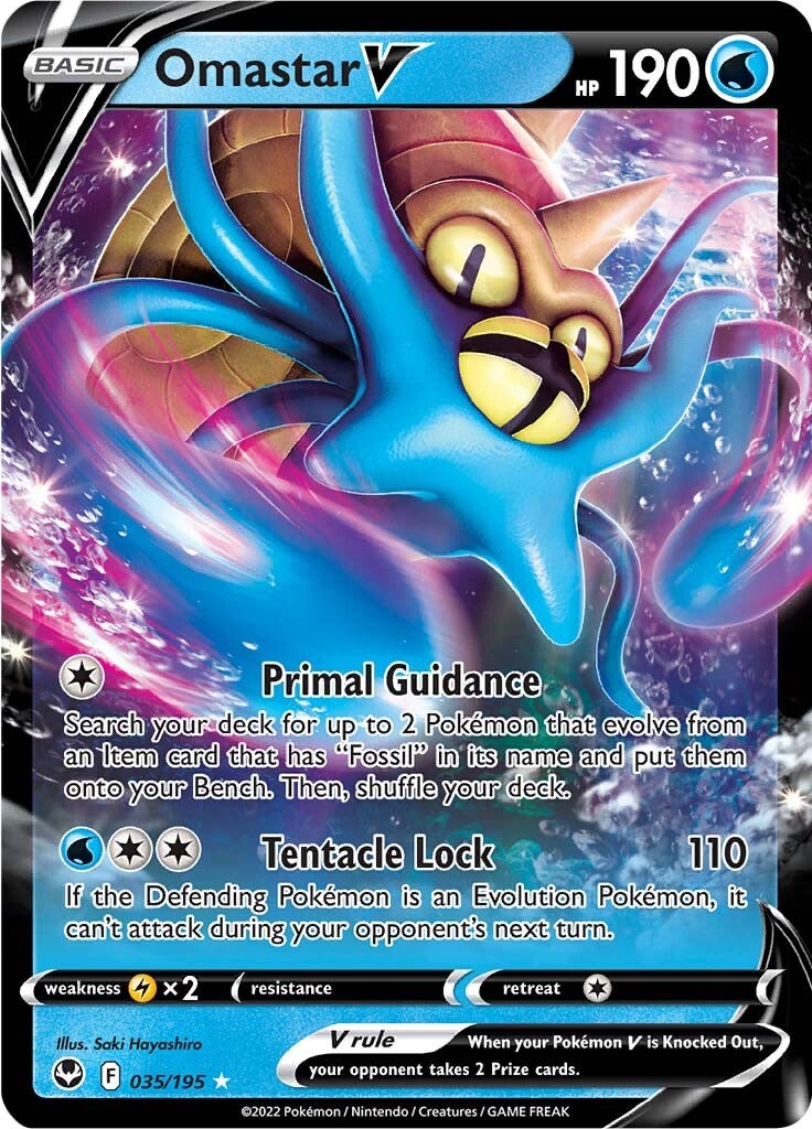 Omastar V (035/195) [Sword & Shield: Silver Tempest] | Multizone: Comics And Games