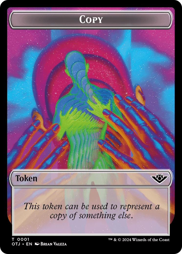 Mercenary // Copy Double-Sided Token [Outlaws of Thunder Junction Tokens] MTG Single Magic: The Gathering  | Multizone: Comics And Games
