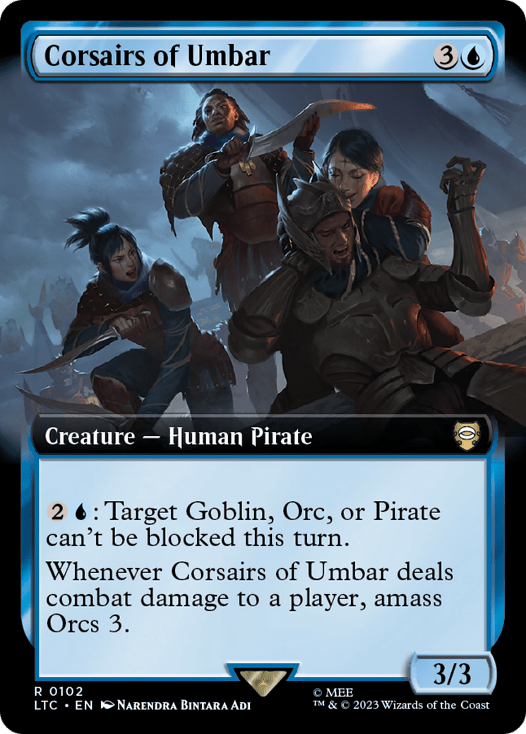 Corsairs of Umbar (Extended Art) [The Lord of the Rings: Tales of Middle-Earth Commander] MTG Single Magic: The Gathering  | Multizone: Comics And Games