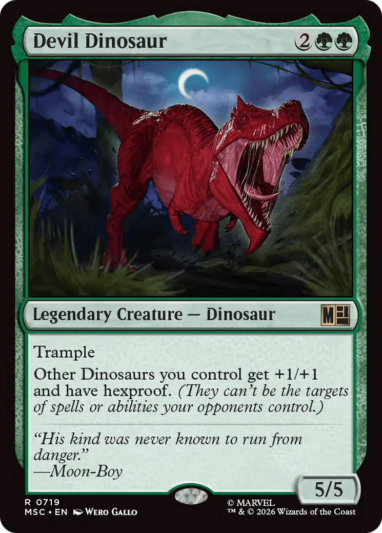 Devil Dinosaur [Marvel Super Heroes Commander] MTG Single Magic: The Gathering  | Multizone: Comics And Games